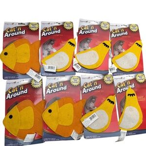 8 Imperial Cat N Around Organic Greens Refillable Goldfinch bird & goldfish Lot